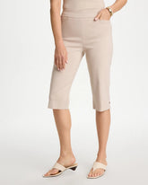 Chico's Sale Smokey Taupe Brigitte™ Slim Rivet Pull-On Capri Pant