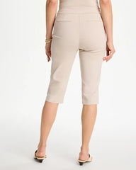 Chico's Sale Smokey Taupe Brigitte™ Slim Rivet Pull-On Capri Pant