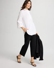 Chico's On Sale Black Juliet Lightweight Straight Crop Pants