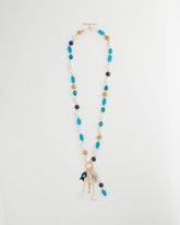 Chico's For Sale Blue Multi Convertible Turquoise Fish Charm Necklace