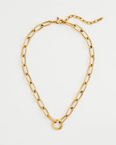 Chico's Sale Gold Golden Charm Link Necklace