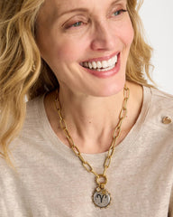 Chico's Sale Gold Golden Charm Link Necklace