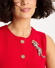 Chico's For Sale Black/White Tiger Brooch