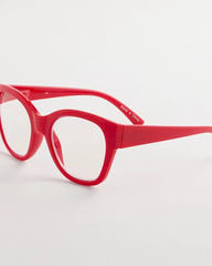Chico's On Sale Red Large Red Cateye Readers