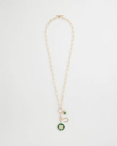 Chico's On Sale Green Lucky Charm Twice As Nice Necklace