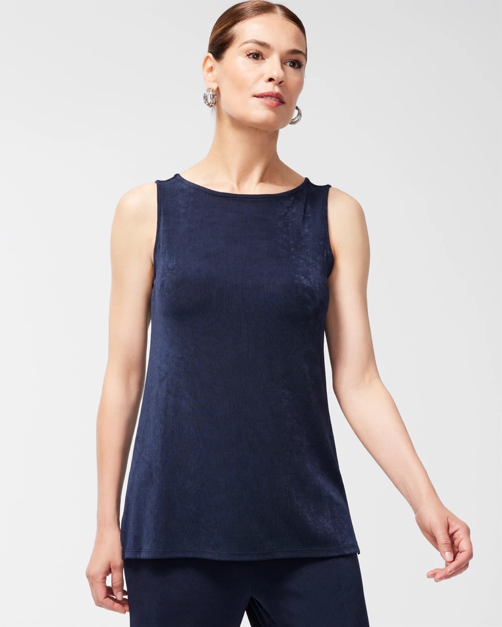 Chico's Online Travelers India Ink Travelers™ Classic Side-Slit Tank