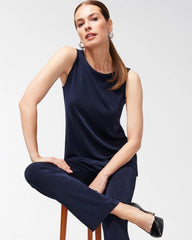 Chico's Online Travelers India Ink Travelers™ Classic Side-Slit Tank