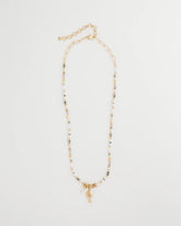 Chico's For Sale Neutral Coral Jade Stone Charm Necklace