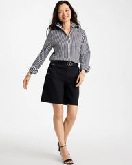 Chico's For Sale Black No Iron™ Stretch Gingham Shirt