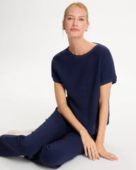 Chico's Sale Passport Blue Zenergy® Gauze French Terry Mix Tee