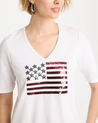 Chico's For Sale Alabaster Americana Tee