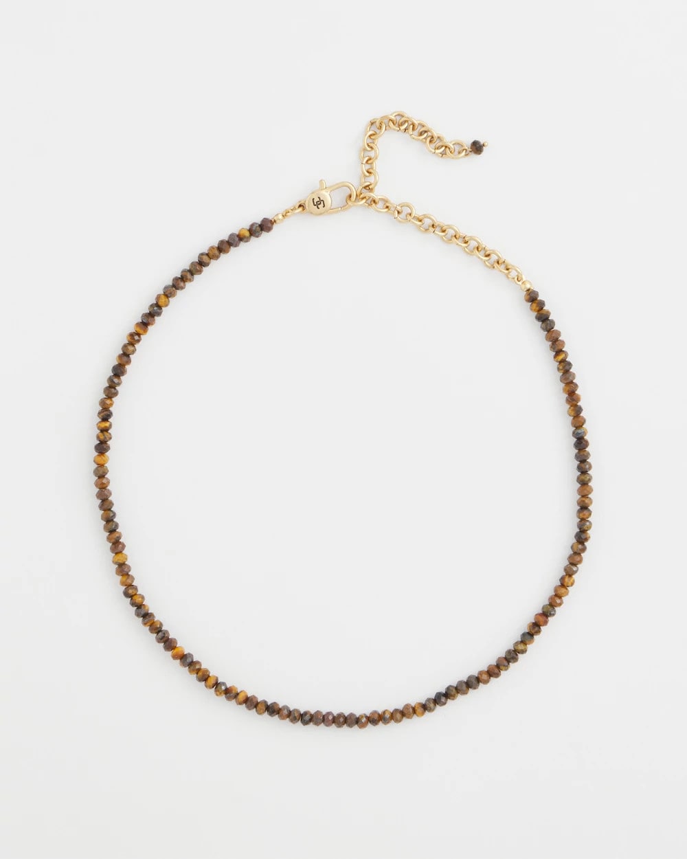 Chico's Online Neutral Genuine Tiger's Eye Stone Necklace