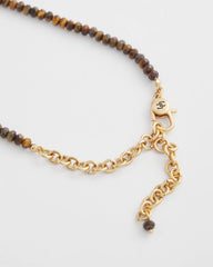 Chico's Online Neutral Genuine Tiger's Eye Stone Necklace