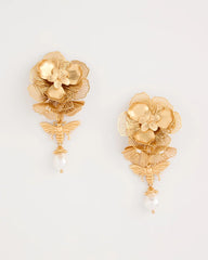 Chico's Discount Gold Filigree Flower Earrings