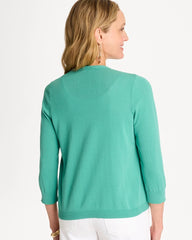 Chico's On Sale Green Clover Summer Romance Cardigan