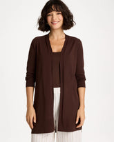 Chico's On Sale Deep Brown Summer Romance Cardigan