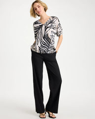 Chico's For Sale Smokey Taupe Linen Ruched Palm Tee