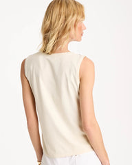 Chico's Sale Ecru Caviar Trim Floral Tank