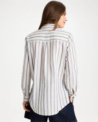 Chico's Outlet Indigo Linen-Cotton Utility Tunic