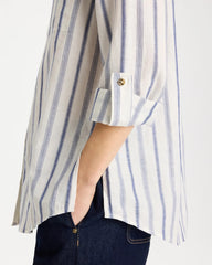Chico's Outlet Indigo Linen-Cotton Utility Tunic