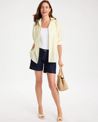 Chico's For Sale Soft Lime Chevron No Iron Stretch Shirt