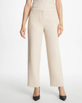Chico's On Sale Pale Sand Textured Straight Tapered Ankle Pants