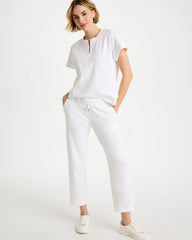 Chico's Outlet Alabaster Zenergy® Crosshatch Knit Cropped Pants