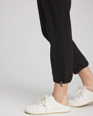 Chico's On Sale Black Zenergy® UPF Rib Mix Cropped Pants