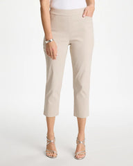 Chico's For Sale Smokey Taupe Brigitte™ Slim Pull-On Crop Pant