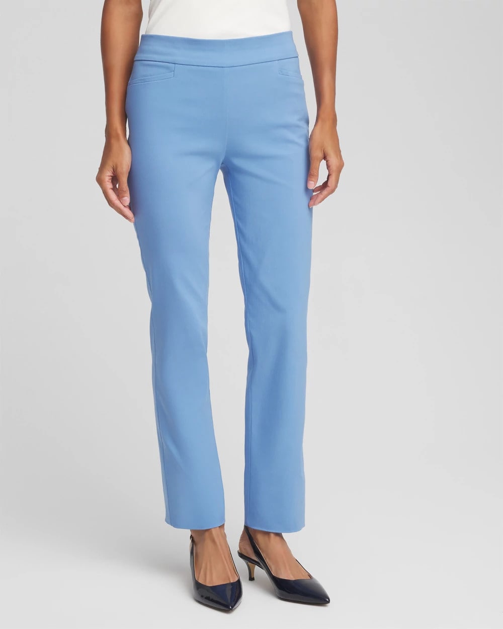 Chico's On Sale Tidal Blue Brigitte™ Slim Pull-On Pants