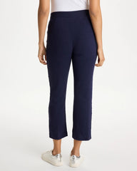 Chico's Online Passport Blue Zenergy® Jersey Striped Crop Pants