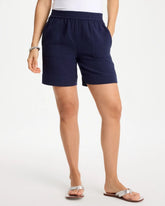 Chico's Outlet Passport Blue Gauze Cotton Shorts