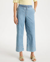 Chico's Discount Graciela Indigo Lightweight Wide-Leg Crop Jeans