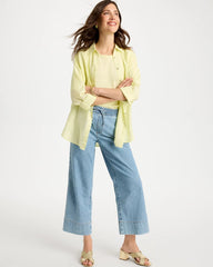 Chico's Discount Graciela Indigo Lightweight Wide-Leg Crop Jeans