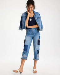 Chico's Sale Underwater Indigo Relaxed Boyfriend Summer Jean