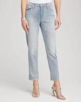 Chico's For Sale Shasta Indigo Girlfriend Slim Cropped Jeans