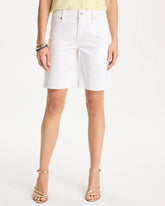 Chico's Sale Alabaster Girlfriend Slim White Jean Shorts