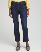 Chico's Outlet Dark Sapphire Indigo Girlfriend Kick Flare Jeans
