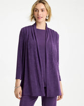 Chico's Outlet Rich Amethyst Travelers™ Pleat Front Jacket