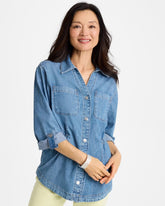 Chico's For Sale Burano Indigo Denim Cinch Waist Jacket