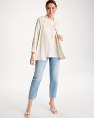 Chico's Discount Sea Salt Travelers™ Crinkle Textured Cardigan