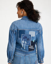 Chico's For Sale Underwater Indigo Denim Parrot Pocket Jacket