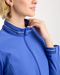 Chico's Discount Amparo Blue Zenergy® UPF Mesh Trim Jacket