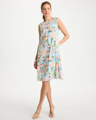 Chico's Online Bondi Blue Jersey Knit Positano Shift Dress