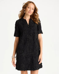 Chico's For Sale Black 3D Floral Dress