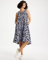 Chico's Online Blue Muse Zenergy® UPF Posh Dots Midi Dress