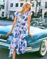 Chico's Online Alabaster Floral Smocked Waist Dress