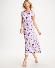 Chico's Sale Rich Amethyst Travelers™ Amethyst Iris Maxi Dress