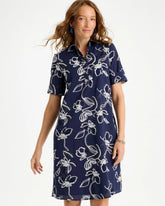 Chico's For Sale Passport Blue Embroidered Floral Dress