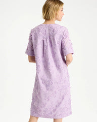 Chico's Discount Orchid Mist 3D Floral Dress